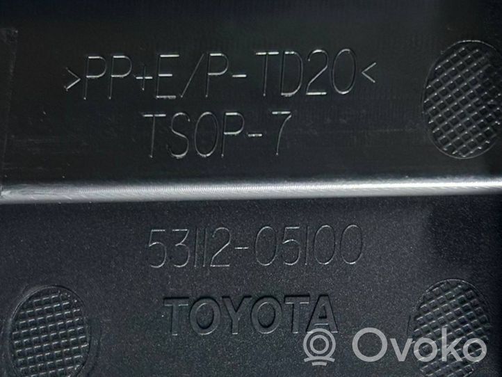 Toyota Avensis T270 Grotelės apatinės (trijų dalių) 5311205100