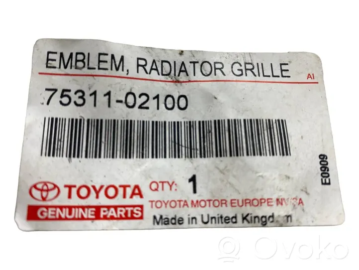 Toyota Corolla E120 E130 Logo, emblème, badge 7531102100