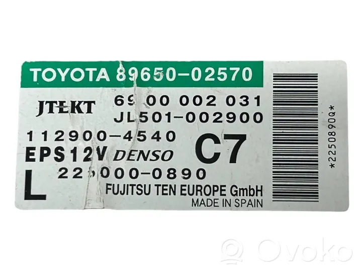 Toyota Corolla E140 E150 Centralina/modulo servosterzo 8965002570