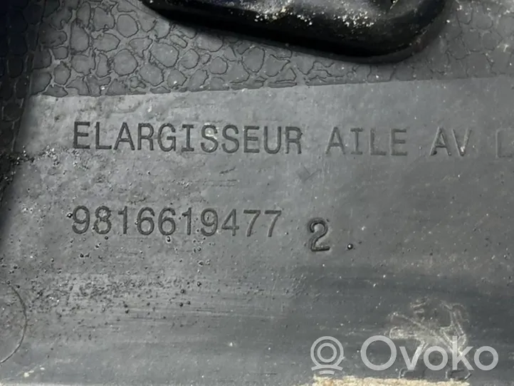 Peugeot Rifter Garniture pour voûte de roue avant 9816619477