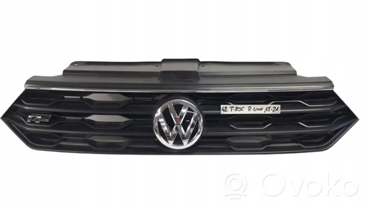 Volkswagen T-Roc Grille calandre supérieure de pare-chocs avant 2GA853343B