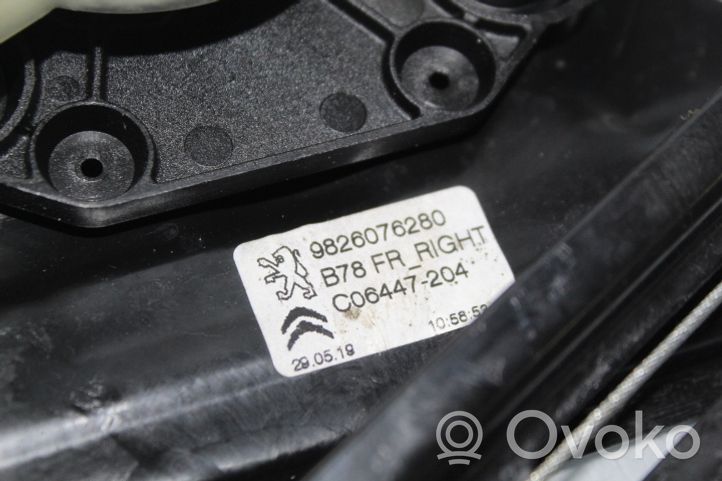 Citroen C4 SpaceTourer Mécanisme de lève-vitre avec moteur 9826076280