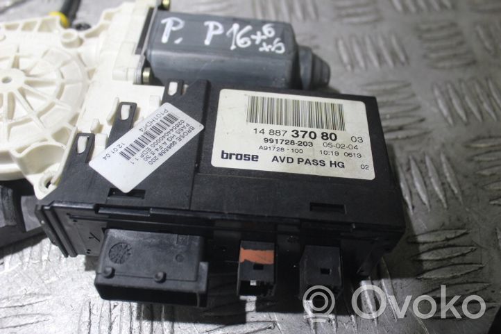 Citroen C8 Mécanisme lève-vitre de porte arrière avec moteur 991728203