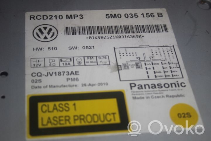 Volkswagen Polo V 6R Konsola środkowa / Radio / GPS 5M0035156B