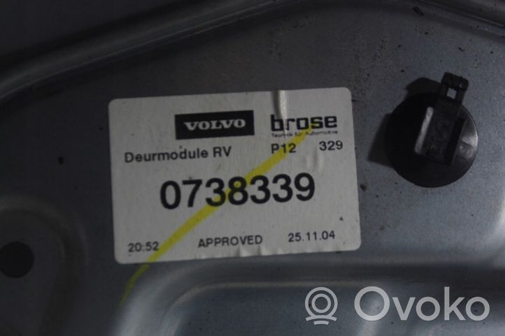 Volvo V50 Mécanisme de lève-vitre avant sans moteur 0738339