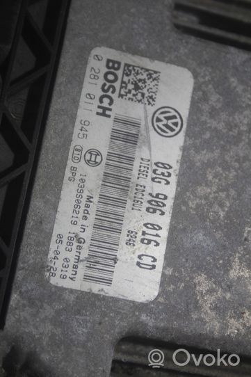 Volkswagen Touran I Блок управления двигателем ECU 0281011945