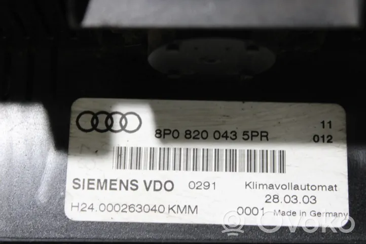 Audi A3 S3 8P Sisätuulettimen ohjauskytkin 