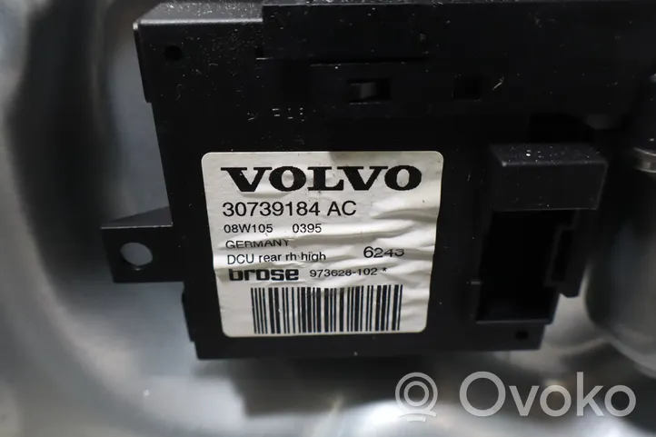 Volvo V50 Meccanismo di sollevamento del finestrino posteriore senza motorino 