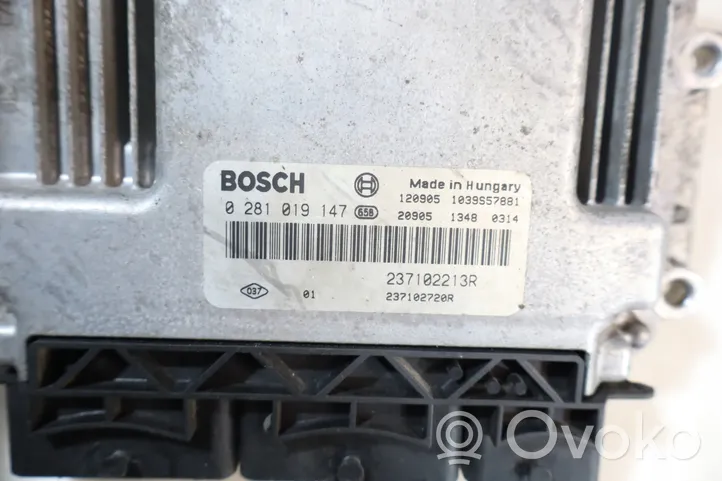 Dacia Lodgy Unité de commande, module ECU de moteur 0281019147