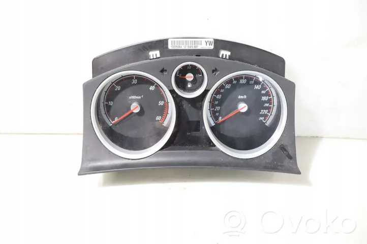 Opel Zafira B Clock 