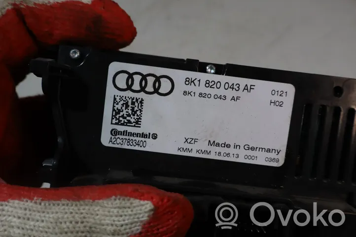 Audi A4 S4 B8 8K Interruttore ventola abitacolo 