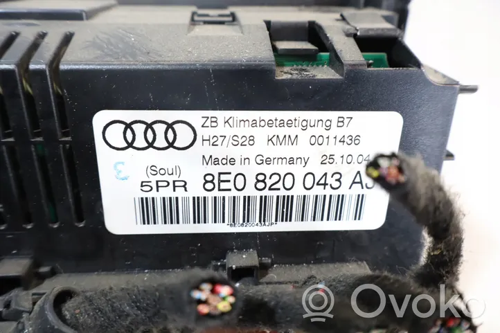 Audi A4 S4 B7 8E 8H Salono ventiliatoriaus reguliavimo jungtukas 