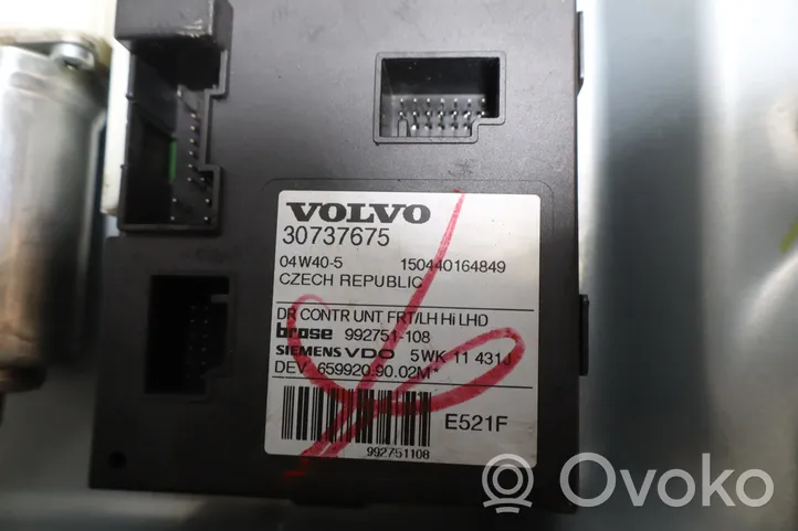Volvo V50 Priekšpusē elektriskais loga pacelšanas mehānisms bez motoriņa 