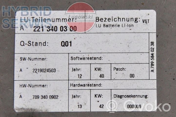 Mercedes-Benz S W221 Bateria pojazdu hybrydowego / elektrycznego 