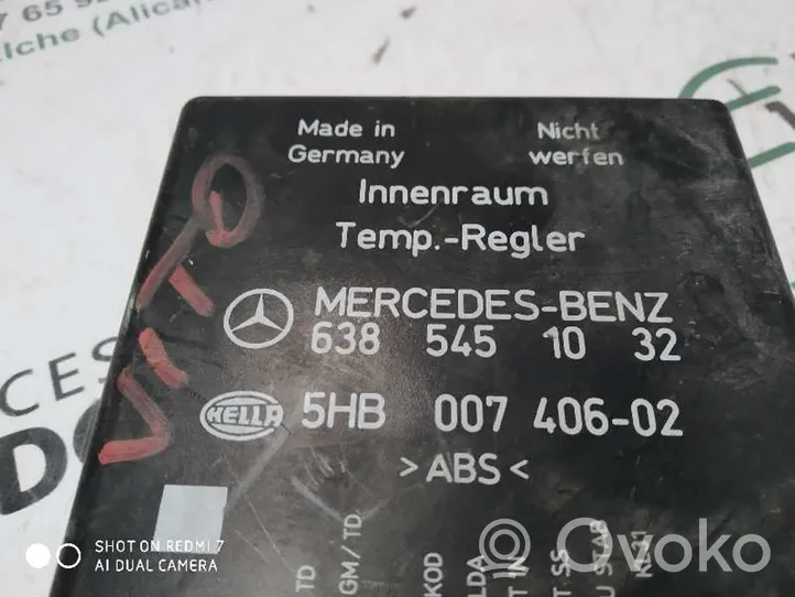 Mercedes-Benz Vito Viano W638 Ilmastoinnin ohjainlaite 6385451032