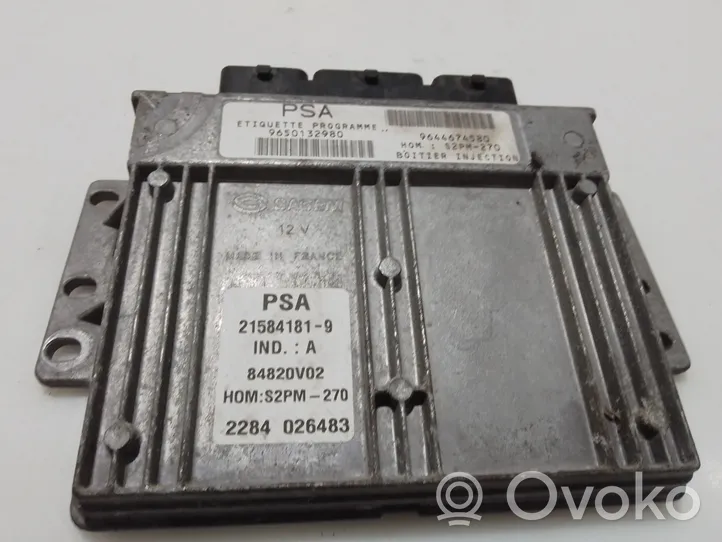 Citroen Xsara Picasso Calculateur moteur ECU 9650132980