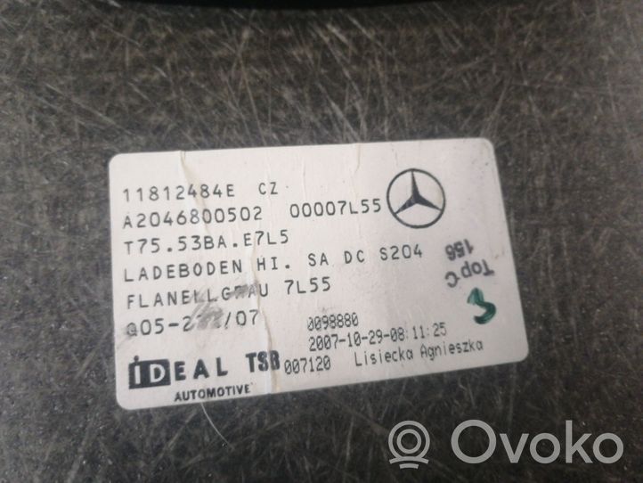 Mercedes-Benz C W204 Wykładzina podłogowa bagażnika A2046800502