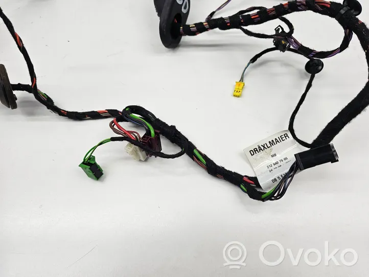 Mercedes-Benz E W212 Rear door wiring loom 2125407505