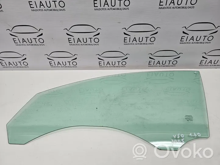 Volvo V50 Front door window glass four-door 43R001105