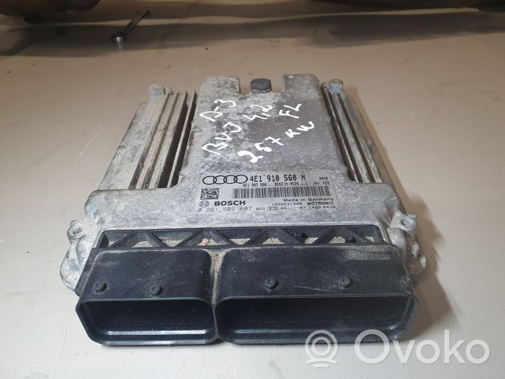 Audi A8 S8 D3 4E Unité de commande, module ECU de moteur 4E1910560H