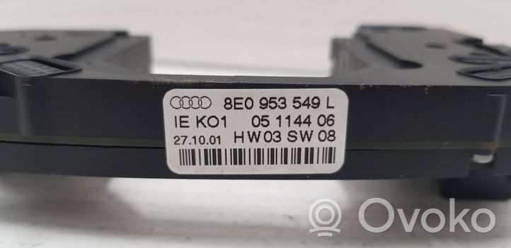 Audi A4 S4 B7 8E 8H Leva/interruttore dell’indicatore di direzione e tergicristallo 8E0953549L