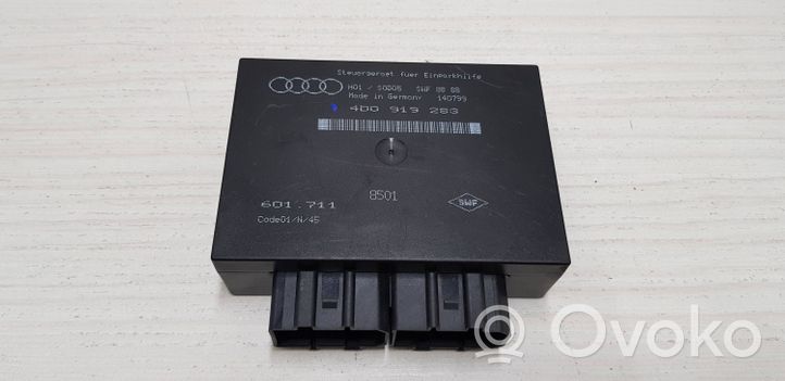 Audi A8 S8 D2 4D Unité de commande, module PDC aide au stationnement 4D0919283