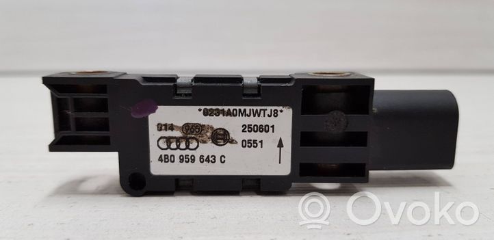 Audi A6 Allroad C5 Airbagsensor Crashsensor Drucksensor 4B0959643C