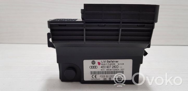 Audi A8 S8 D3 4E Unité de contrôle à bord d'alimentation 4E0907280D