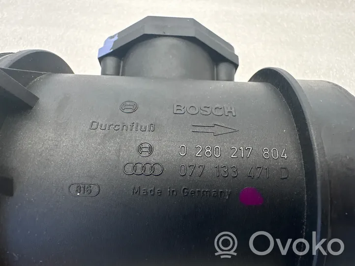 Audi A8 S8 D2 4D Mass air flow meter 077133471D