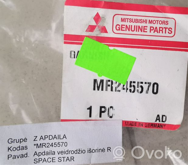 Mitsubishi Space Star Copertura in plastica per specchietti retrovisori esterni MR245570