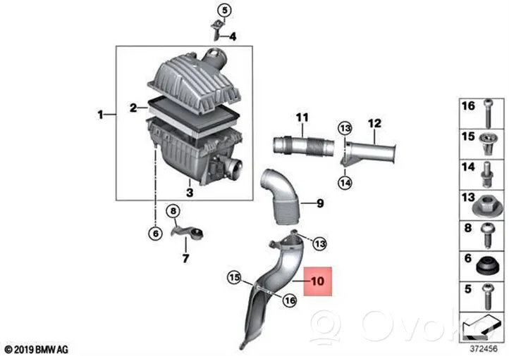 BMW i8 Air filter box 13717649186