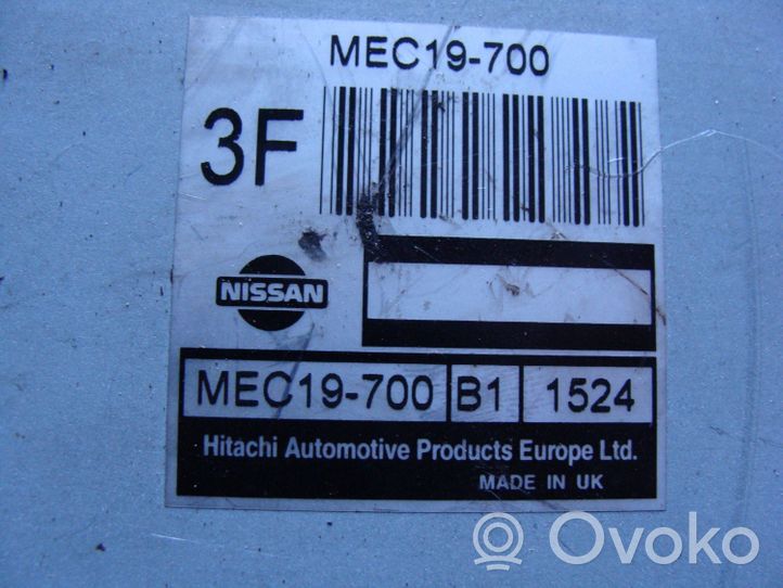 Nissan Almera Tino Centralina/modulo motore ECU MEC19700