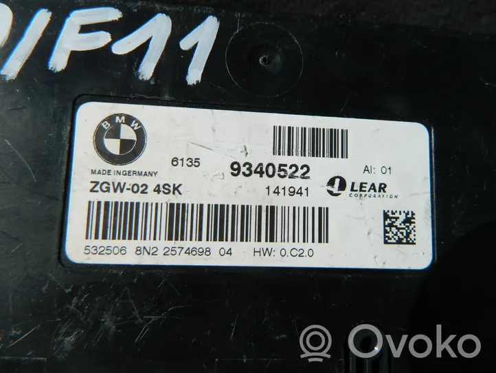 BMW 5 F10 F11 Modulo di controllo accesso 9340522