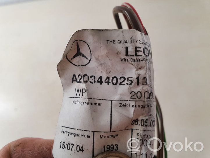 Mercedes-Benz C W203 Cablaggio porta anteriore A2034402513