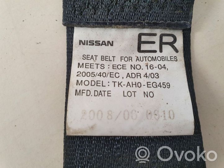 Nissan X-Trail T31 Rear seatbelt TKAH0EG459