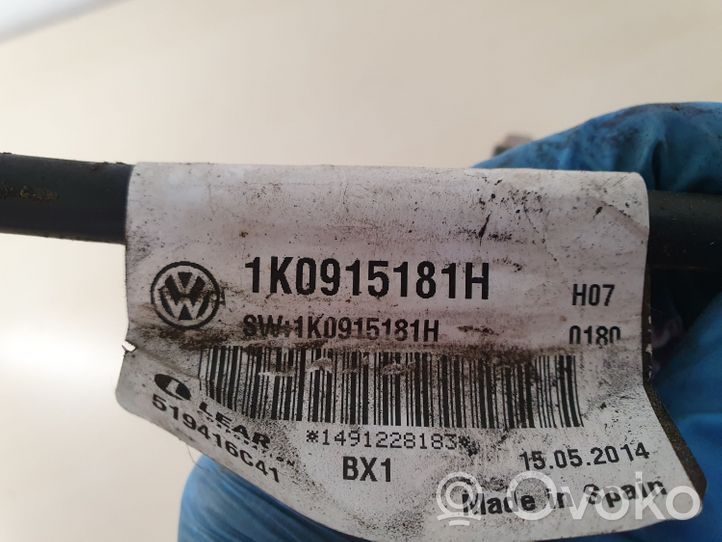 Volkswagen PASSAT CC Negative earth cable (battery) 1K0915181H