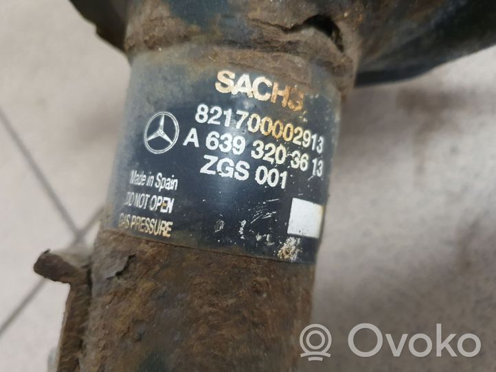 Mercedes-Benz Vito Viano W639 Etuiskunvaimennin kierrejousella A6393203613
