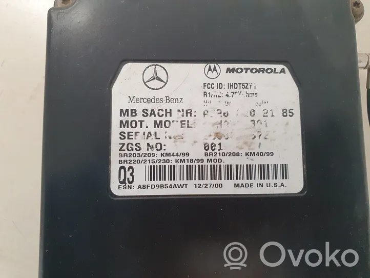 Mercedes-Benz ML W163 Sterownik / Moduł sterujący telefonem A2208202185
