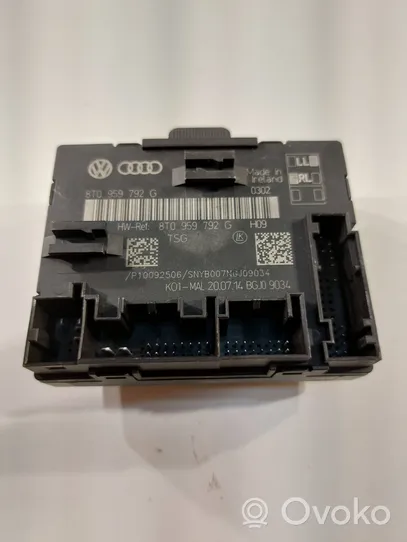 Audi A5 8T 8F Oven ohjainlaite/moduuli 8T0959792G