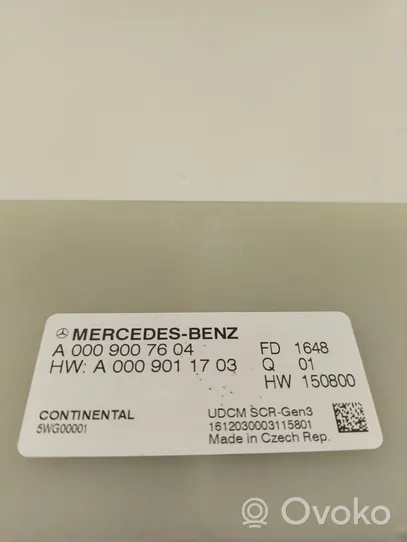 Mercedes-Benz E W213 Pakojärjestelmän pelkistysaineiden ohjainlaite A0009007604