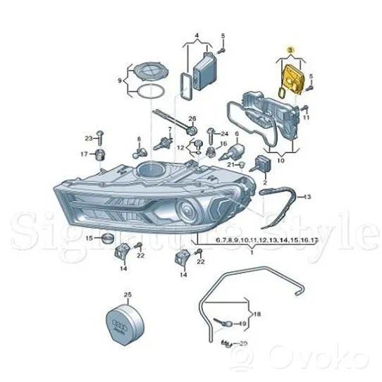 Audi Q7 4M Moduł poziomowanie świateł Xenon 4M0907397AD