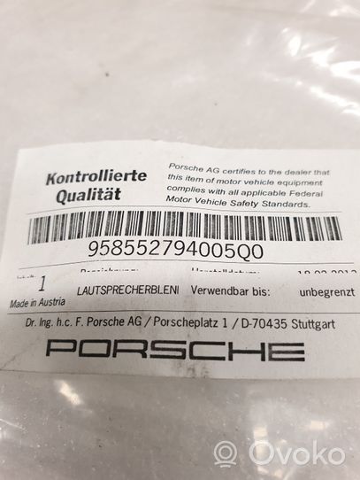 Porsche Cayenne (92A) Maskownica głośnika bocznego deski rozdzielczej 958552794005Q0