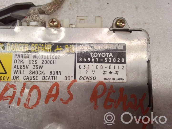Toyota Avensis T270 Xenon-valojen ohjainlaite/moduuli 8596753020