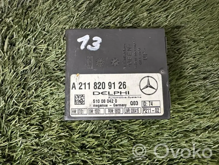 Mercedes-Benz ML W163 Centralina/modulo allarme A2118209126