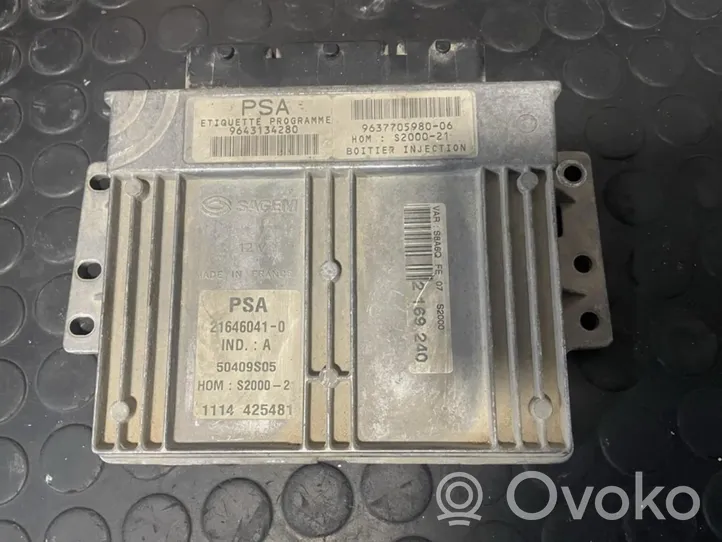 Citroen TEST Sterownik / Moduł ECU 9643134280