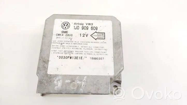 Volkswagen Golf IV Turvatyynyn ohjainlaite/moduuli 1j0909609