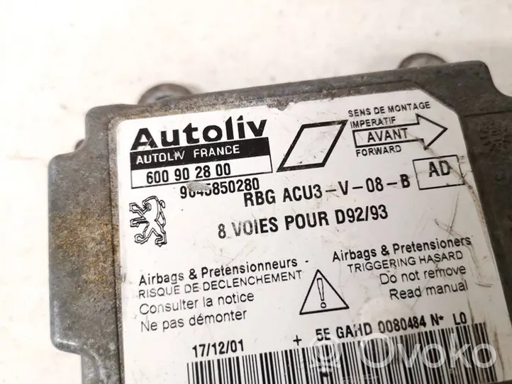 Peugeot 406 Module de contrôle airbag 600902800