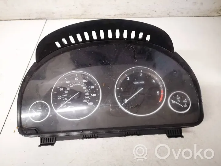 BMW 5 GT F07 Compteur de vitesse tableau de bord 924934701