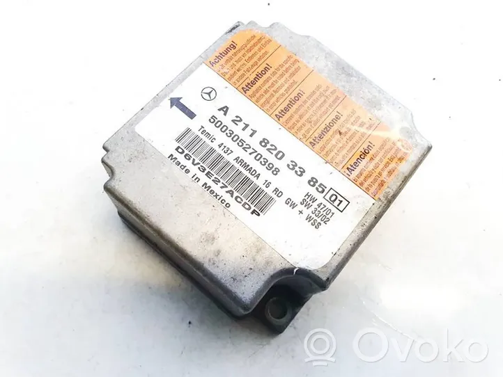 Mercedes-Benz E W211 Gaisa spilvenu vadības bloks a2118203385