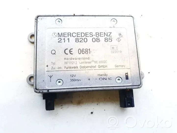 Mercedes-Benz E W211 Module unité de contrôle d'antenne 2118200885